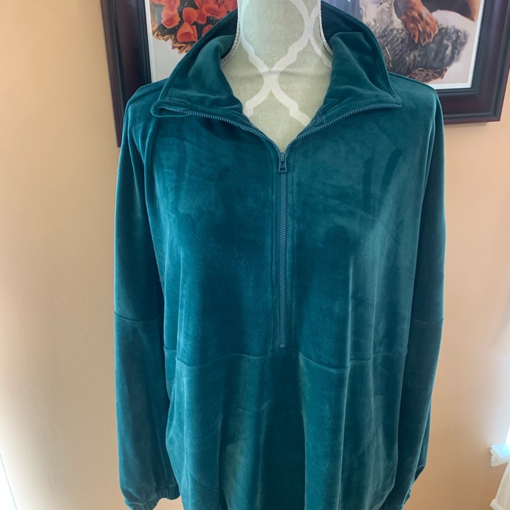 Anthropologie Velour Oversized Shirt Dress